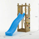 Go Wild Fun Tower With Climbing Wall, Sandpit & 8ft Slide
