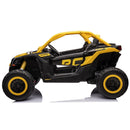 kids Yellow and black off-road vehicle on a white background