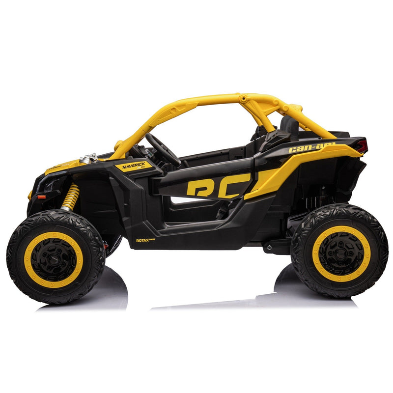 kids Yellow and black off-road vehicle on a white background