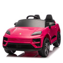 kids electric porsche macan turbo in bright pink 