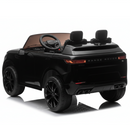 Black range rover 24v ride on toy car resembling a luxury vehicle on a white background