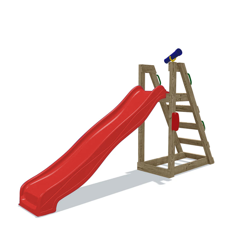 Go Wild Kids 8ft Freestanding Garden Slide With Platform & Telescope