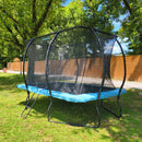 7ft x 10ft airborne rectangular trampoline with ladder 