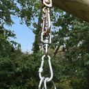 a spinning 360 degrees swing hook with carabiner clip for spinning fun 