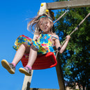 Play tower with slide and swings