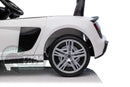 12v Audi R8 Spyder Kids Electric Rid On Car - White - Titan Toys 