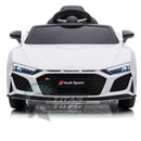 12v Audi R8 Spyder Kids Electric Rid On Car - White - Titan Toys 