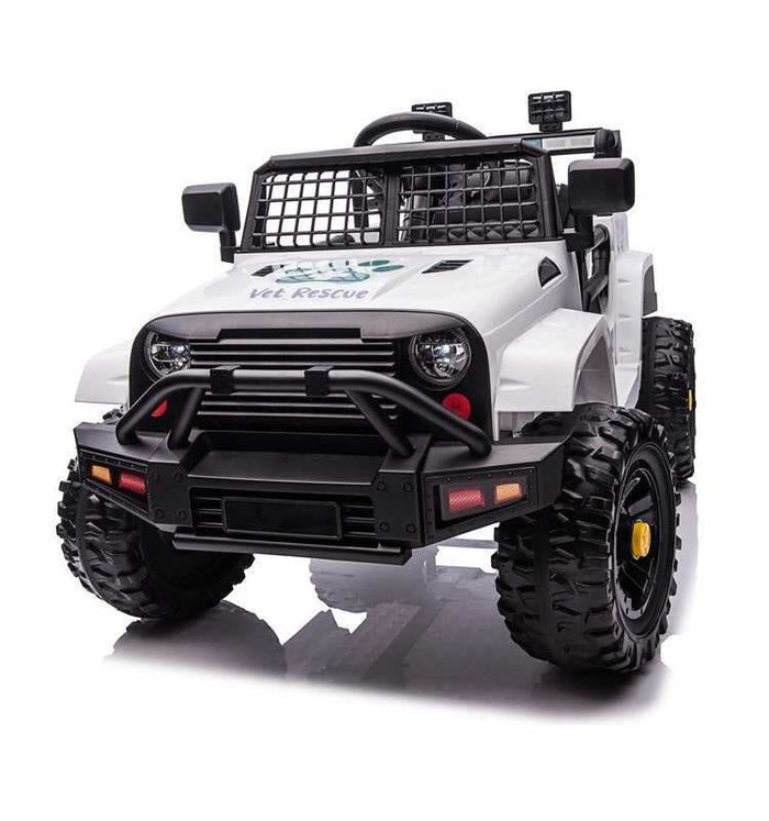 Buy 12V Kids Electric Ride On Vet Rescue Jeep Car With Costume