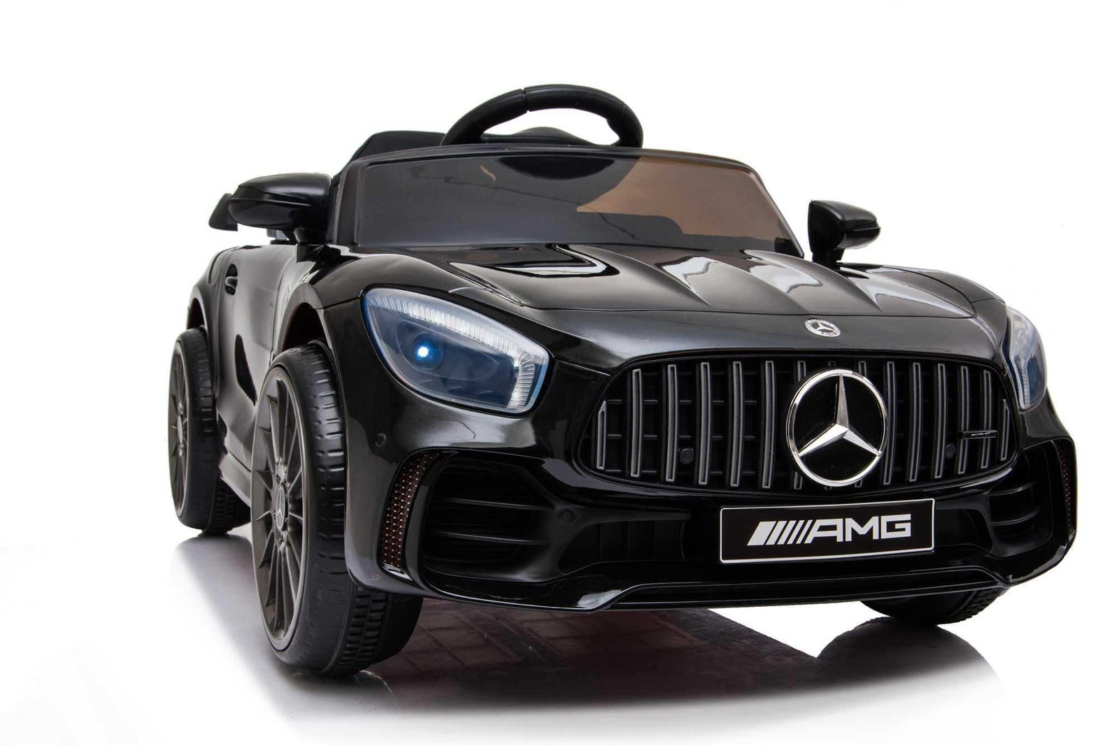 12V Mercedes GTR AMG Licensed Kids Electric Ride On Car Black