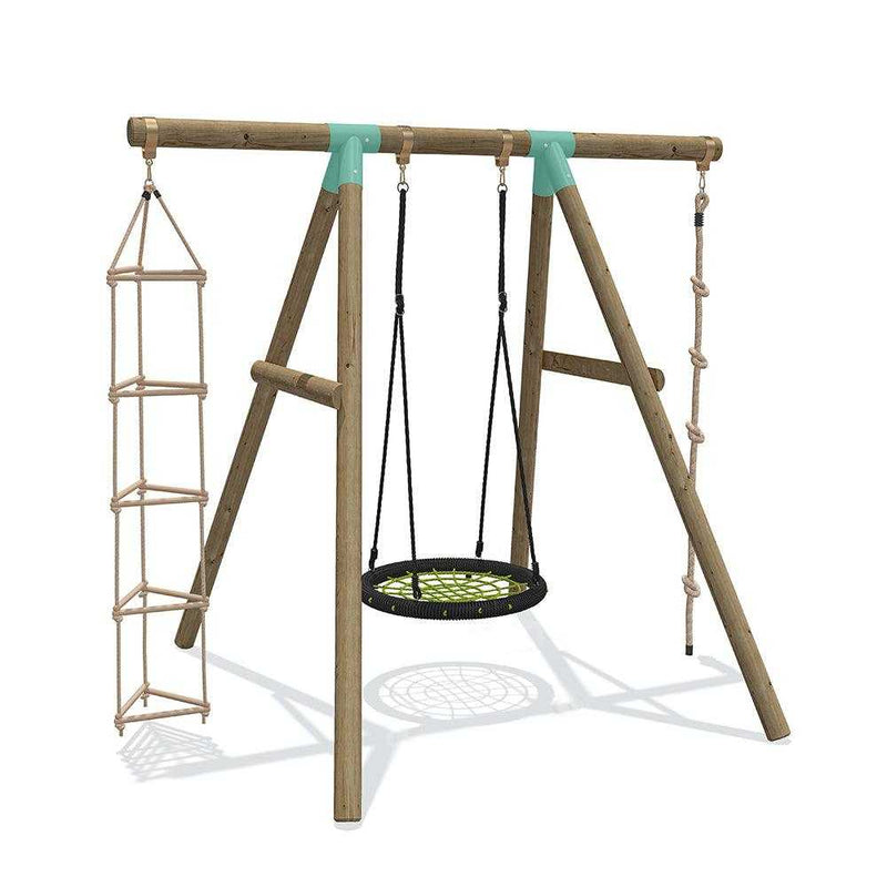 60cm nest swing set with climbing rope and triangle ladder 