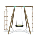 wooden swing outdoor