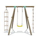 Go Wild 3 in 1 Wooden Swing Set - Titan Toys 