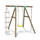 Go Wild 3 in 1 Wooden Swing Set - Titan Toys 