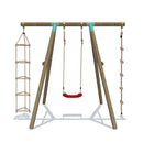 Go Wild 3 in 1 Wooden Swing Set - Titan Toys 