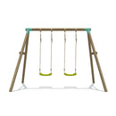 double wooden swing set in manchester 