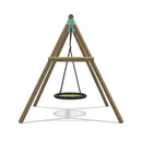 Go Wild Kids Wooden 65cm Nest Swing Set - Titan Toys 