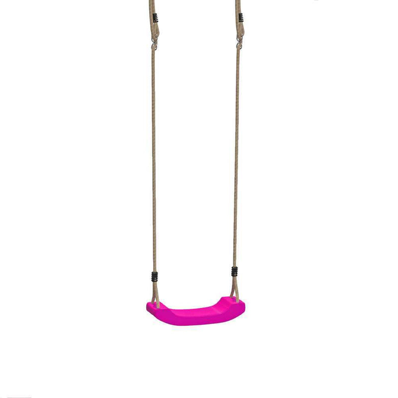pink plastic swing seat for outdoor climbing frames and wooden swing sets