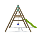 Go Wild Wooden Double Swing & Slide Set - Titan Toys 