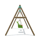 outdoor wooden swing 