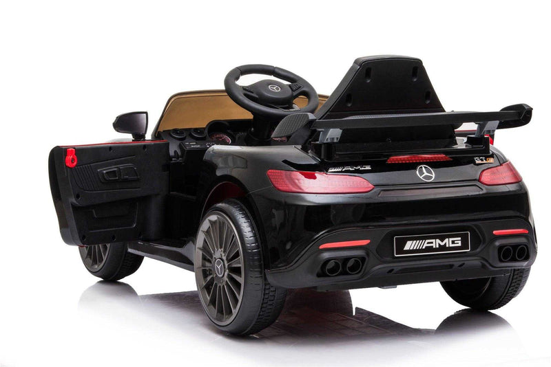 12V Mercedes GTR AMG Licensed Kids Electric Ride On Car Black