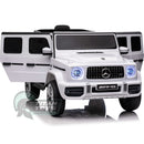 Licensed 12v Mercedes G63 G Wagon Kids Ride On Jeep - White - Titan Toys 